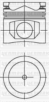 Mercedes OM 501/502 LA Euro 4-5 Piston Segman Q130.0MM STD YENMAK