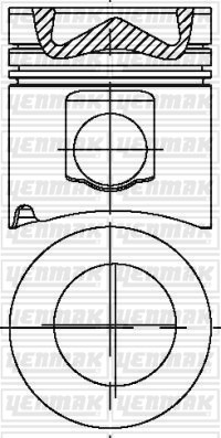 Mercedes OM 447HA/HLA Euro 1 Piston Segman Q128.0MM STD YENMAK