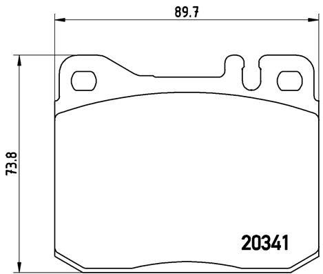 Mercedes W123 W126 R107 Ön Fren Balatası BREMBO