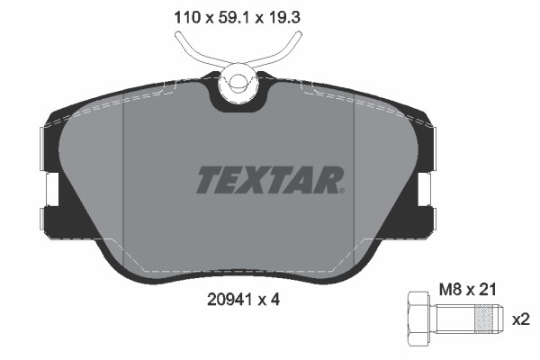 Mercedes W201 W124 S124 C124 A124 Ön Fren Balatası TEXTAR