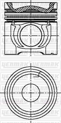 Mercedes OM 906.9 Piston Segman Q102.0MM STD YENMAK