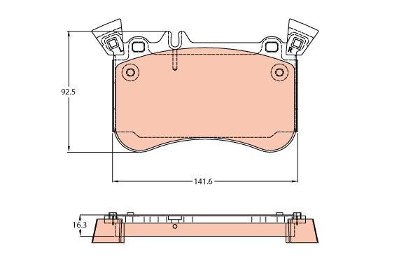 Mercedes W176 Ön Fren Balatası 4-matic TRW