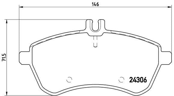 Mercedes W204 C218 W212 C207 R172 Ön Fren Balatası BREMBO