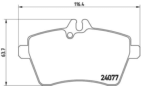 Mercedes W169 W245 Ön Fren Balatası BREMBO
