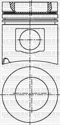 Mercedes OM 407 H Piston Segman Q125.0mm STD YENMAK