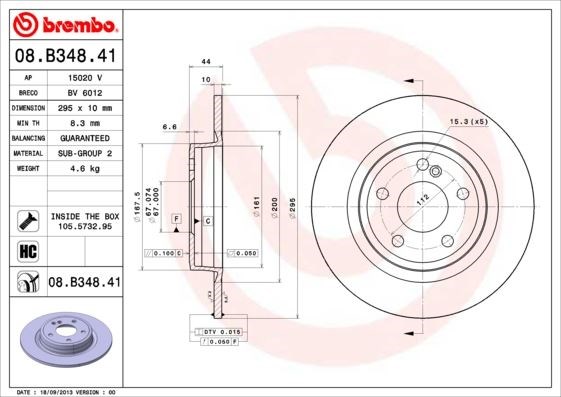 Mercedes W176 W246 C117 X156 Arka Fren Diski BREMBO