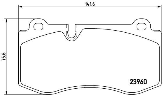 Mercedes W211 C219 W221 C216 R230 Ön Fren Balatası BREMBO