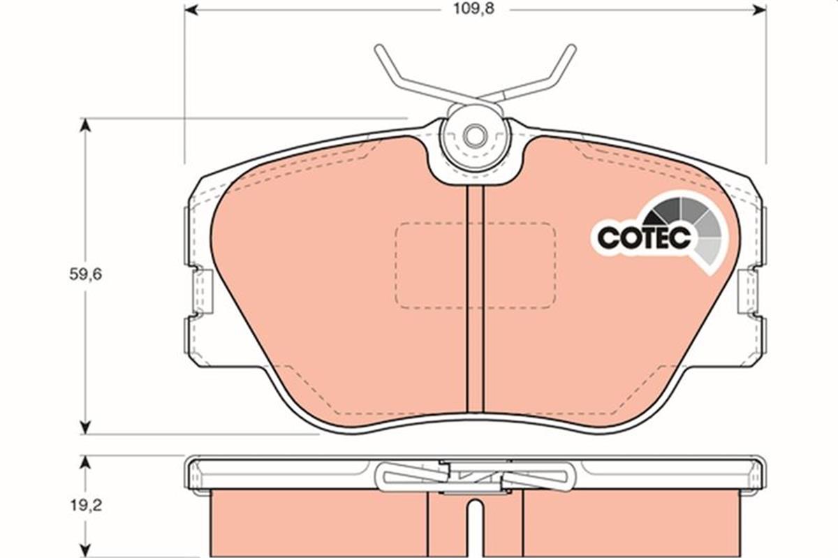 Mercedes W201 W124 Ön Fren Balatası A0004209920