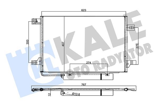 Mercedes W169 Klima Radyatörü KALE-RADYATOR
