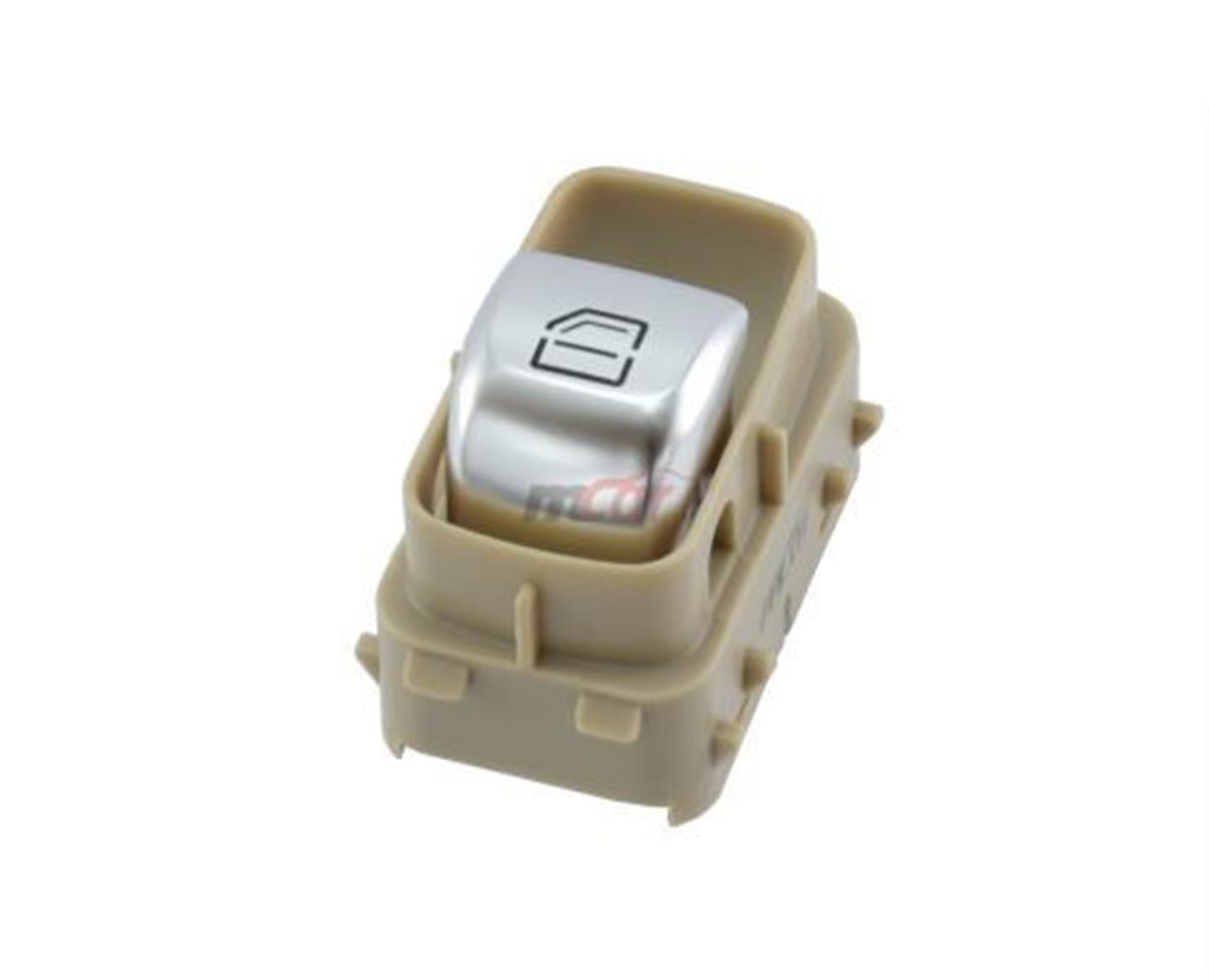 Mercedes Cam Açma Kapama Anahtarı Mcar Tekli Bej Beyaz Işık