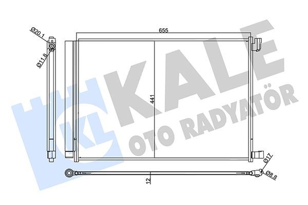 Mercedes W205 Klima Radyatörü KALE-RADYATOR
