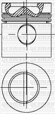 Mercedes OM 366 LA Piston Segman Q97.5mm STD Euro 2 YENMAK