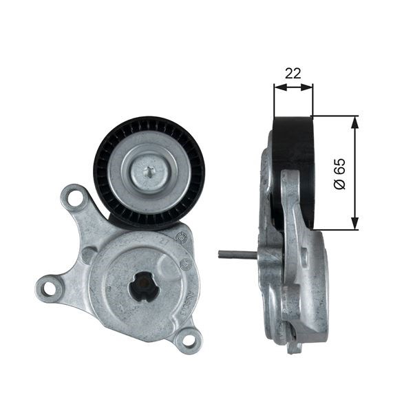 Mercedes W176 W246 C117 X156 Kayış Gergi Rulmanı Kütüklü GATES