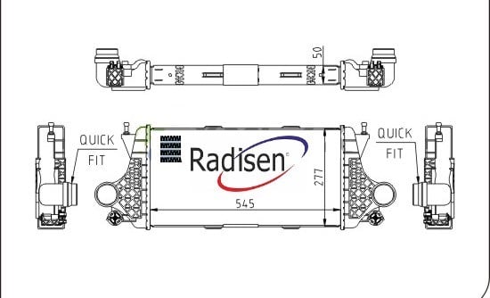 Mercedes ML-GLE Class W166 Intercooler RADISEN