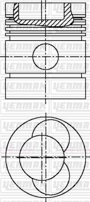 Mercedes Ford Piston Segman Q98.0mm 100 YENMAK