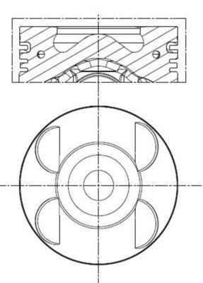 Mercedes Piston Komple 88 MM MAHLE