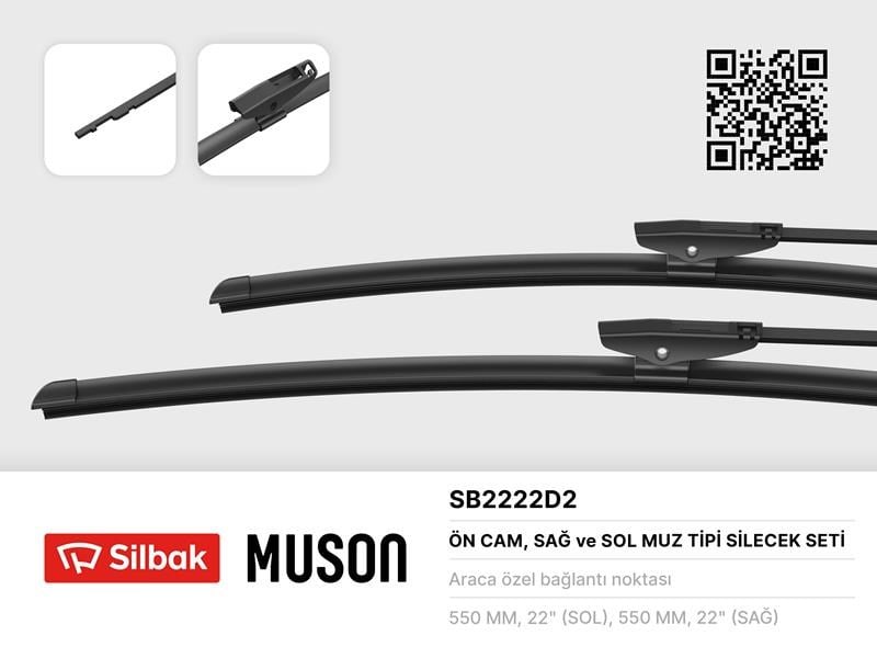 Mercedes Benz C-Class W206 Silecek Süpürgesi Muz Tipi SILBAK