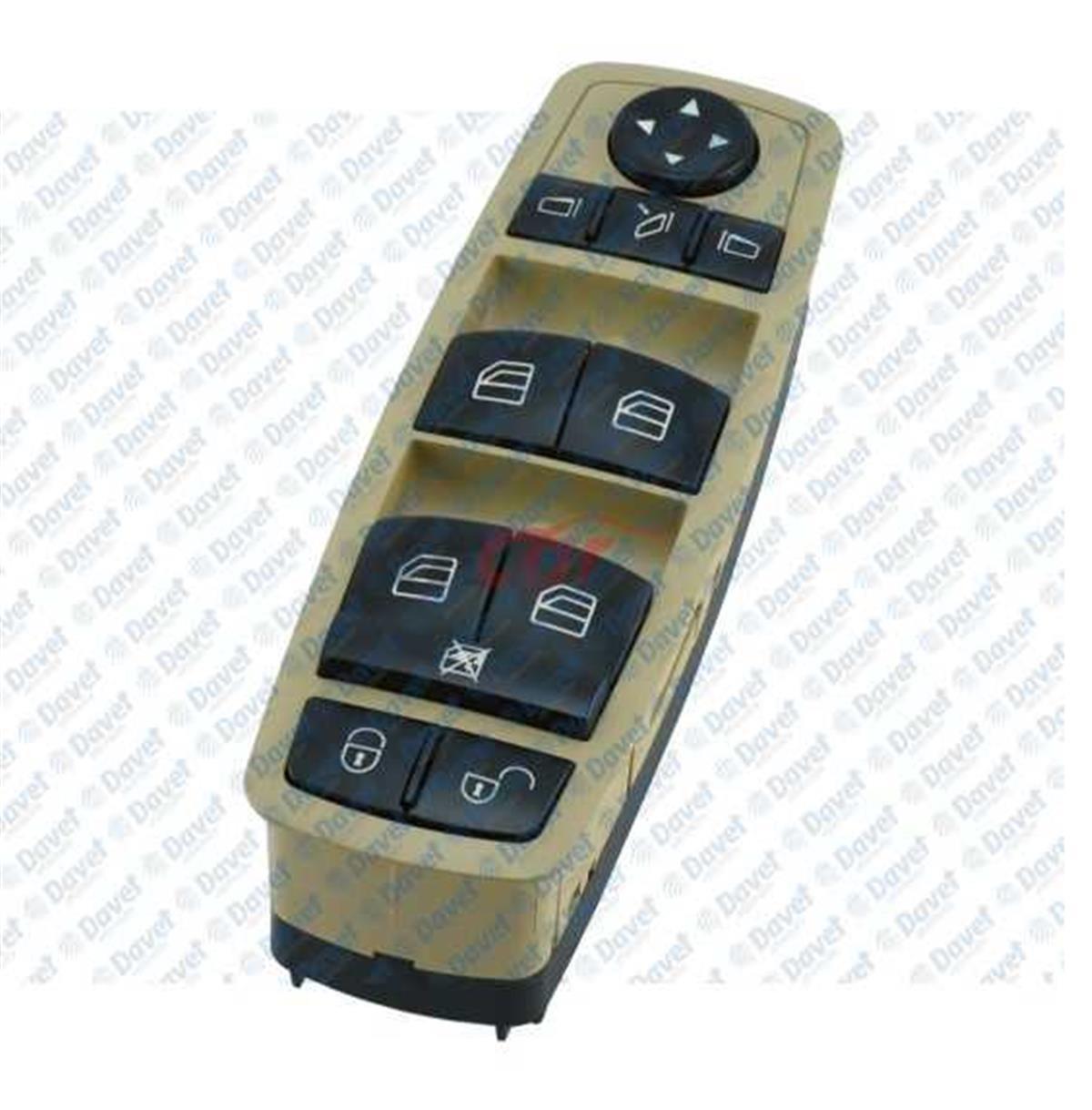 Mercedes W169 W245 Cam Açma Kumanda Düğmesi Mcar Sol Dörtlü Bej