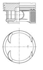 Mercedes M271 Kompressor W203 CL203 W204 S204 Piston Segman STD 82.00mm KOLBEN