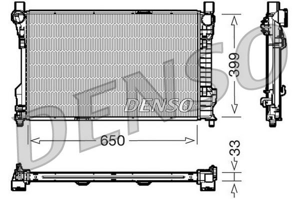 Mercedes-Benz C-Class 203 Motor Su Radyatörü 00-07 DENSO