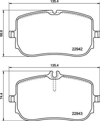 Mercedes W177 V177 W247 C118 X118 H247 X247 Ön Fren Balatası BREMBO