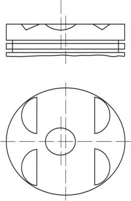 Mercedes E220 C220 Piston 89mm MAHLE