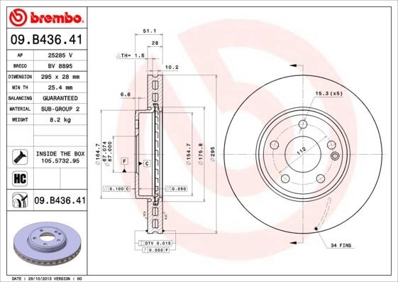 Mercedes W176 Ön Fren Diski BREMBO