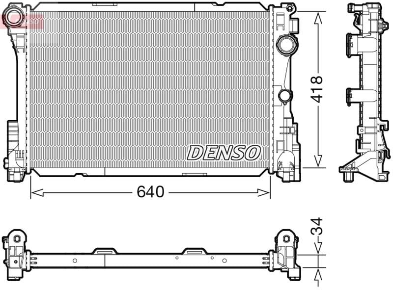 Mercedes W212 S212 C207 C218 X218 R172 Motor Su Radyatörü DENSO