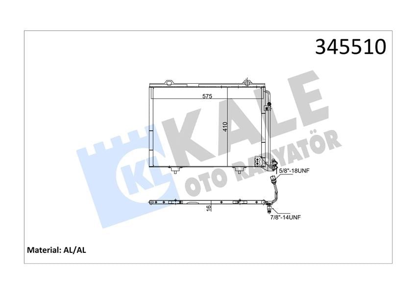 Mercedes W202 S202 C208 A208 W210 S210 R170 Klima Radyatörü KALE-RADYATOR