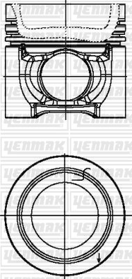 Mercedes 1828 2628 Piston Segman Q106.0MM STD YENMAK