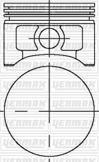 Mercedes OM904/906/457 LA Piston Segman Q85.25mm 025 Euro 3 YENMAK