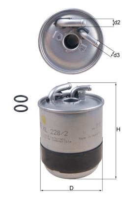 Mercedes W204 C219 W164 W463 W639 B906 Yakıt Filtresi MAHLE