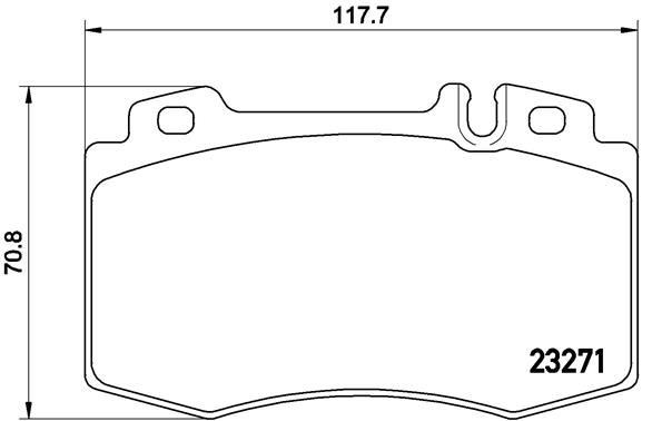 Mercedes CL203 W220 C215 W221 W163 R129 Ön Fren Balatası BREMBO