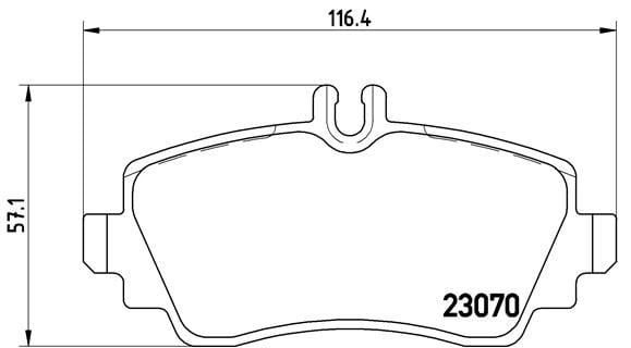 Mercedes A-Class W168 Ön Fren Balatası BREMBO