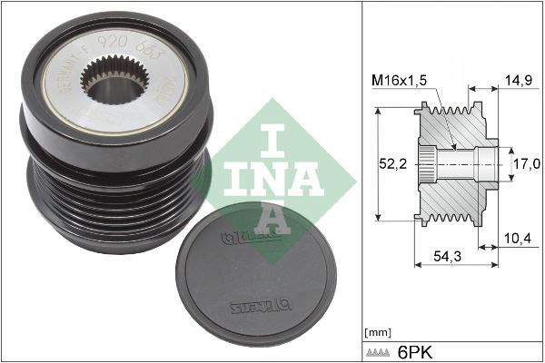 Mercedes W205 S205 C205 A205 W213 C253 Alternatör Kasnağı INA