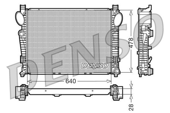 Mercedes S-Class M112 M272 W220 Motor Su Radyatörü 98>05 DENSO