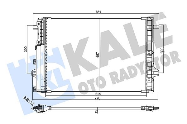 Mercedes W176 W246 C117 X117 X156 Klima Radyatörü Kurutuculu KALE-RADYATOR