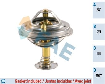 Mercedes W124 W126 W140 R129 Termostat 80 Derece FAE