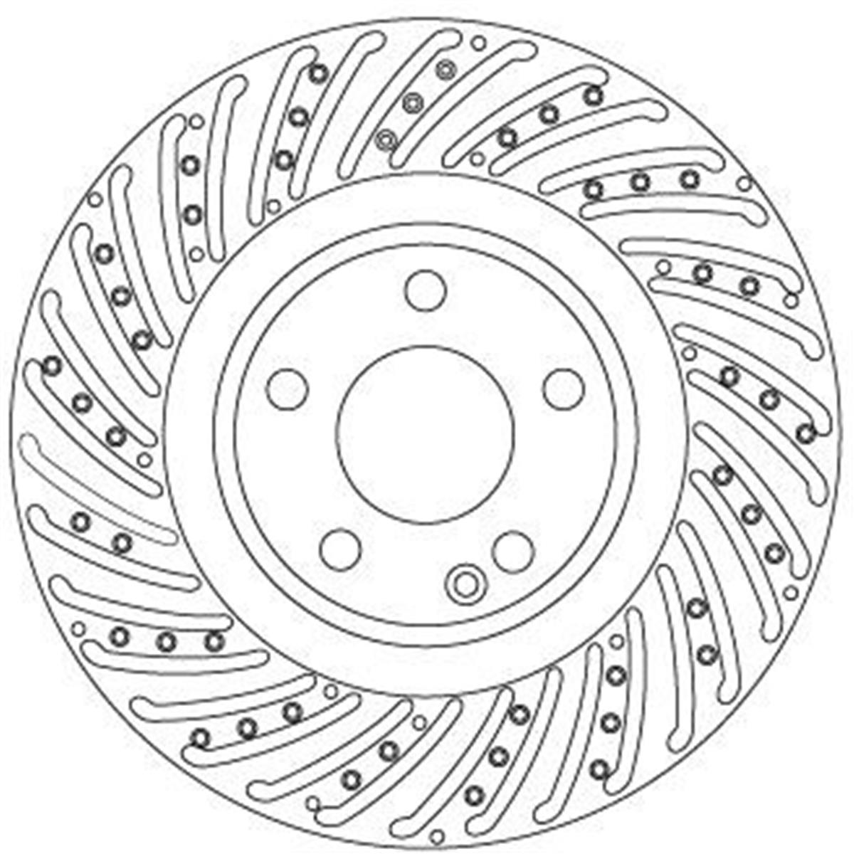 Mercedes W176 W246 C117 X117 X156 Fren Diski Ön A2464212712