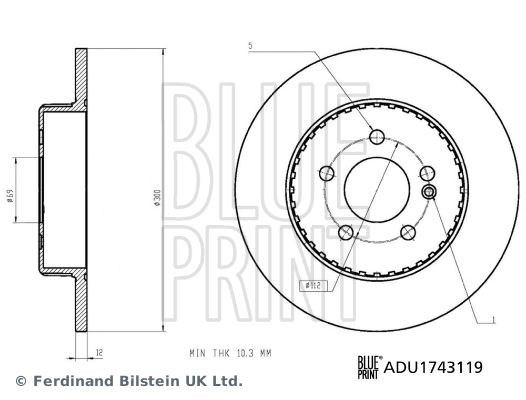 Mercedes C-Class Arka Fren Diski BLUEPRINT