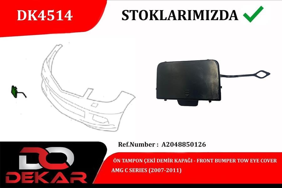 Mercedes AMG C Ön Tampon Çeki Demir Kapağı DEKAR