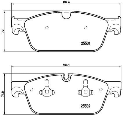 Mercedes W166 X166 C292 Ön Fren Balatası BREMBO