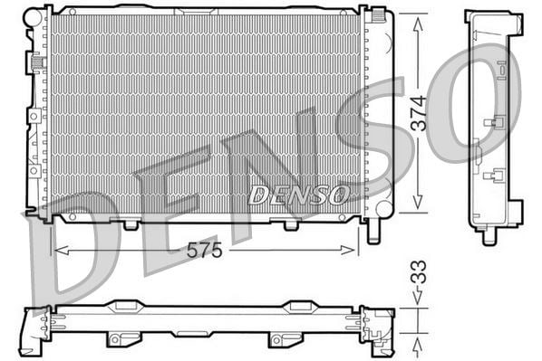 Mercedes-Benz 190 W201 Motor Su Radyatörü 82-93 DENSO