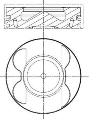 Mercedes Piston Komple 83 MM MAHLE