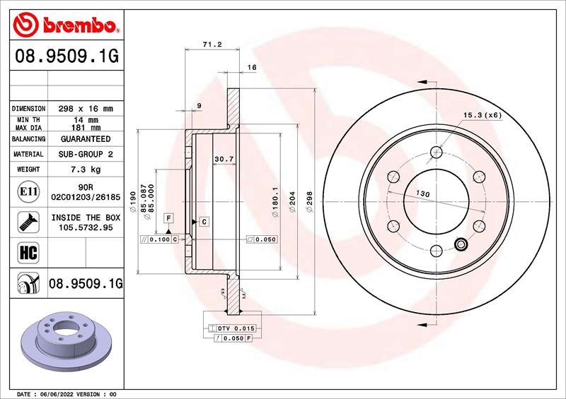 Mercedes Sprinter Fren Diski ve Balata Seti BREMBO