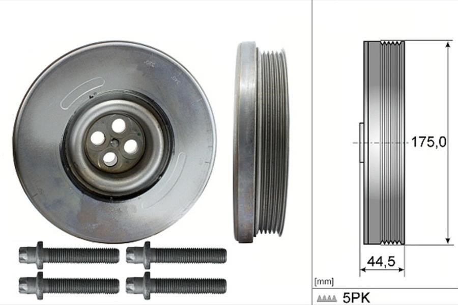 Mercedes OM651 Krank Kasnağı Cıvatalı INA