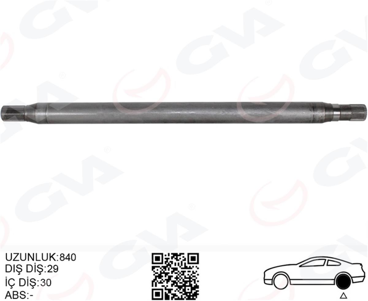 Mercedes Sprinter B906 Vw Crafter Aks Mili Arka Sol A9063502610-2E0501171d