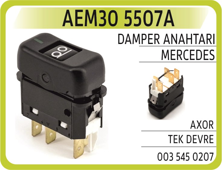 Mercedes Axor Damper Anahtarı Tek Devre AEM