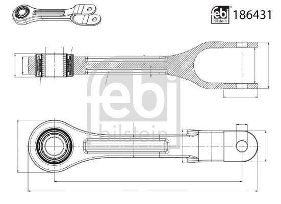 Mercedes Trucks Z Rot Kauçuk Takozu FEBI