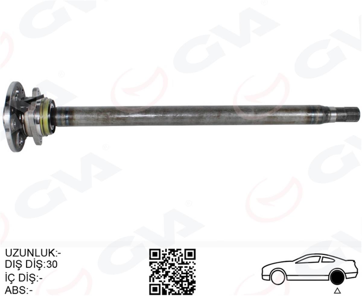 Mercedes Sprinter B906 Aks Mili Arka Sol A9063502610-2E0501171d